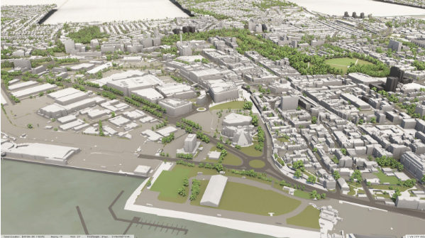 Example of a 3D model of Southampton