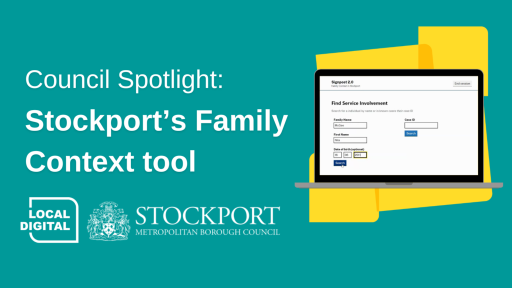 Stockport's family context tool image for blog