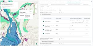 Screen image of the Placemaker tool identifying the site constaints