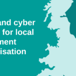 Image of England map and resources that represent 'Digital and cyber support for local government reorganisation'